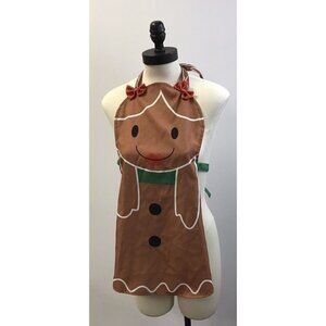 Girls Ginger Bread Play Set Apron, Hat and Doll Apron